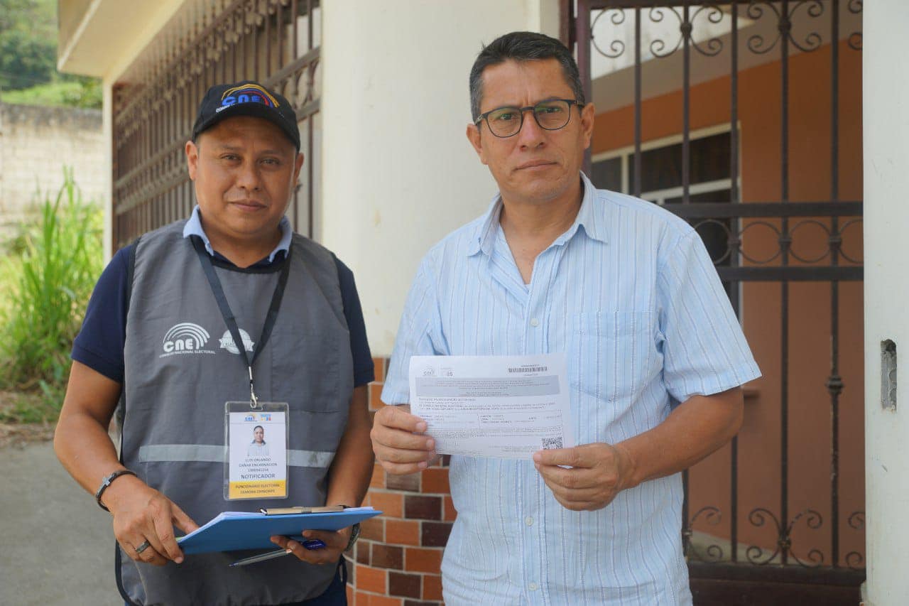 Notificación a Miembros de Juntas Receptoras del Voto inició en Zamora Chinchipe